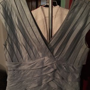 Adrianna Papell Silver Dress, Women, 12